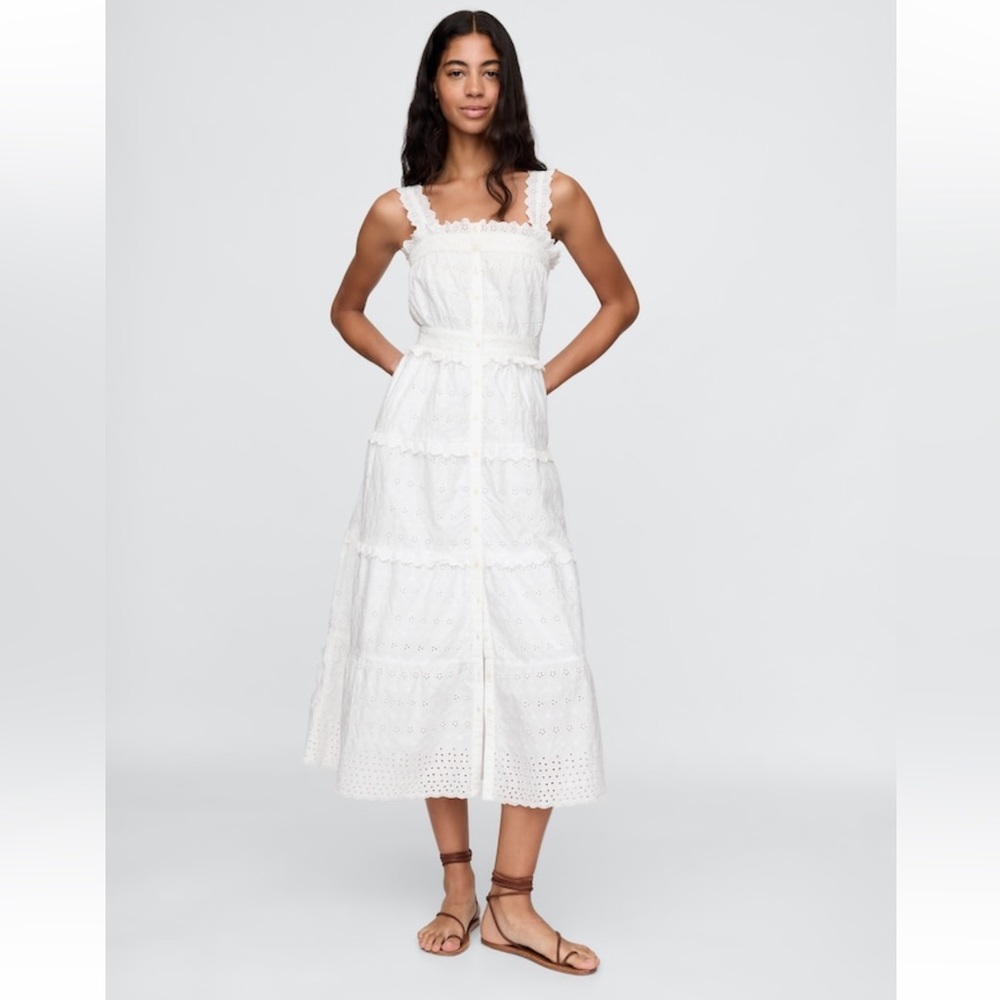 GAP X DOEN Eyelet MIDI Dress